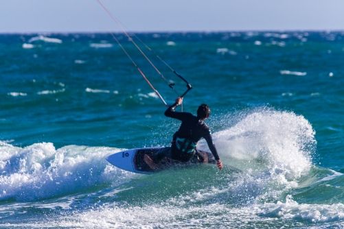 Texel strand kitesurfen